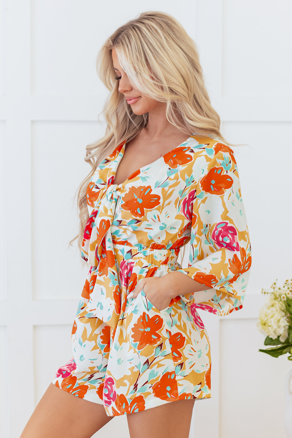 The Sunset Bloom Romper