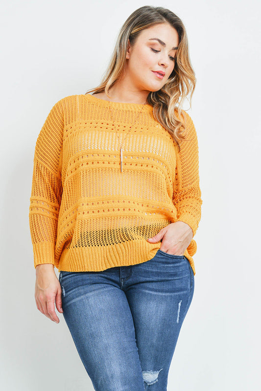 Curvy Crochet Sweater